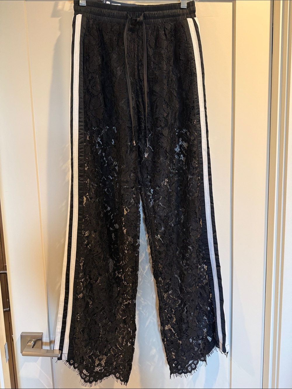New with tags. Galota black lace track pants